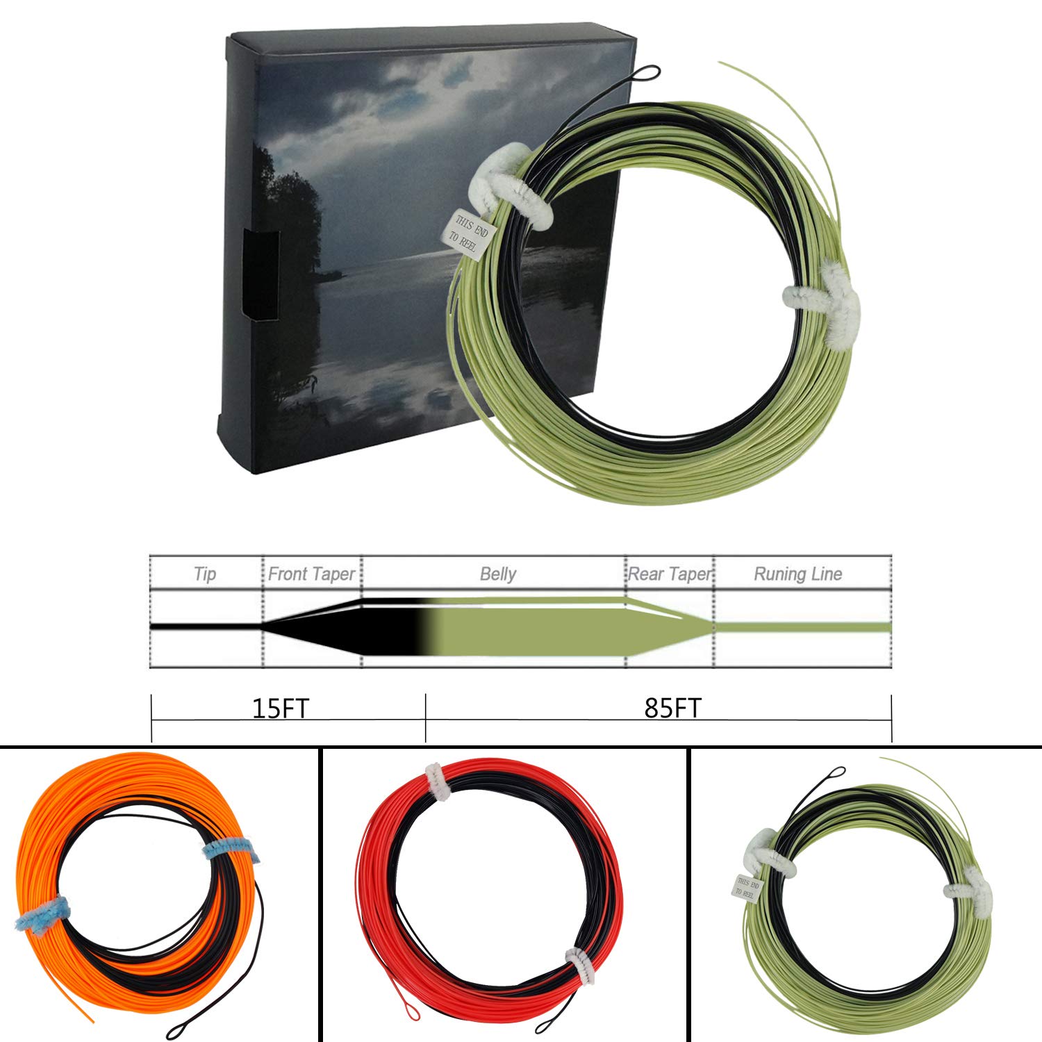 Buy Aventik Sinking Tip Fly Line Sinking Tip (15’) with Rest (85