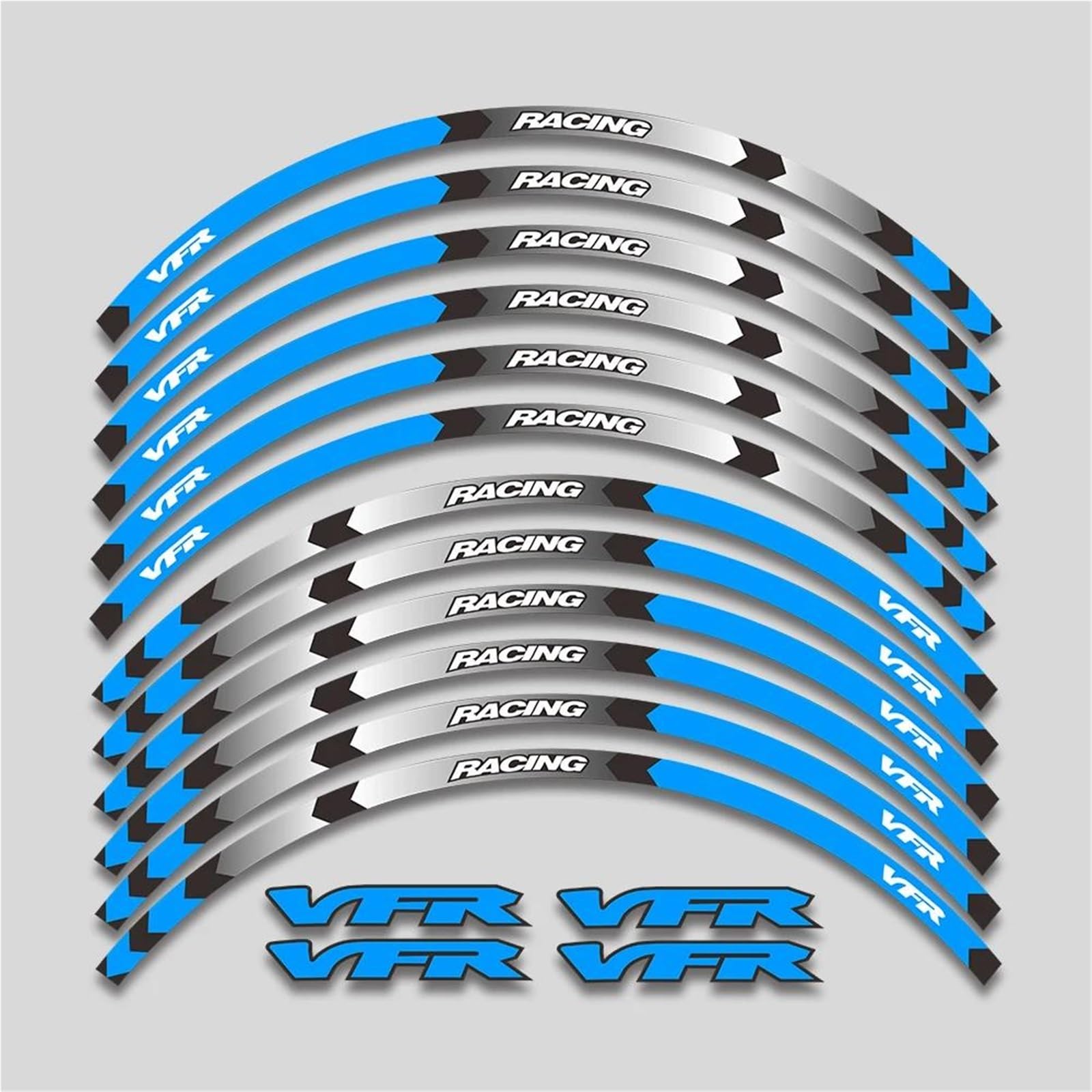 Wheel Stickers Motorcycle Rim Reflective Sticker for VFR1200 VFR1200F VFR 1200 1200F Wheel Hub Decals Waterproof Strips Stickers Rim Reflective Decal