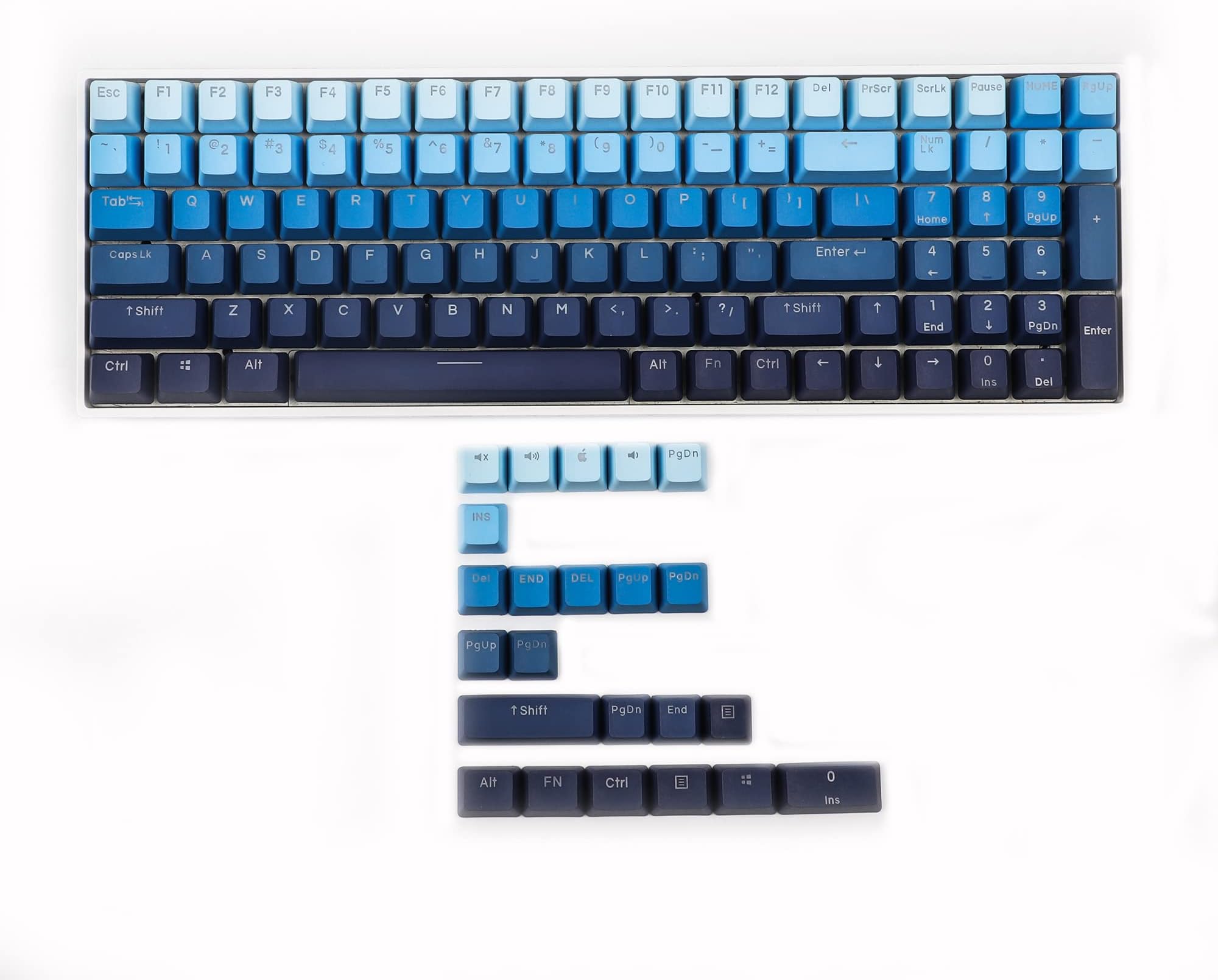 Amazon.com: YMDK 108 PBT Cherry Profile Double Shot Shine Through ...