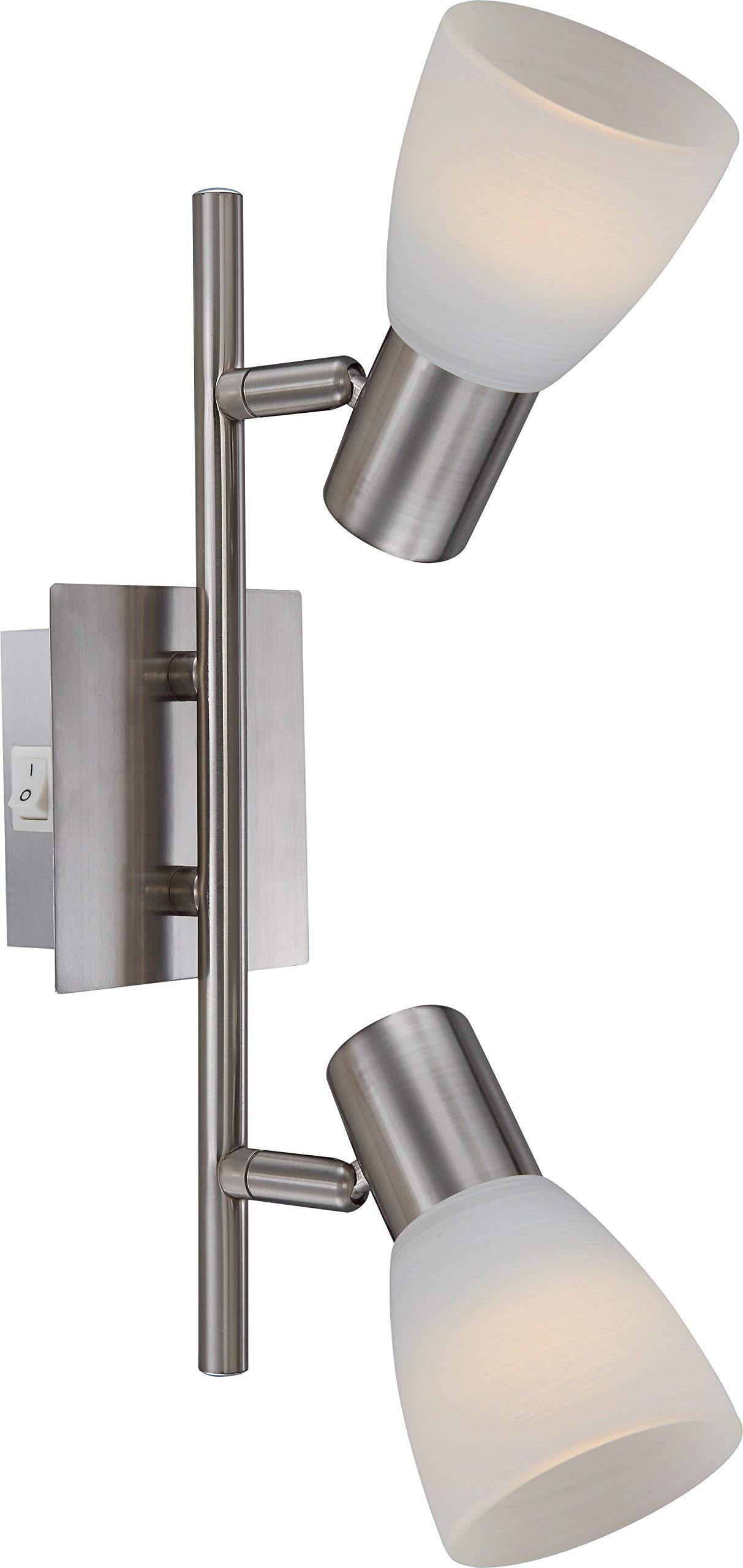 Globo 54534-2 - Lampadario con luce LED, 2 spot, 8 W