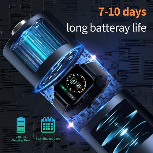 Miniatura 7 de Smart Watch for MensCall ReceiveDial Full Touchscreen Smartwatchwith Heart Rate Monitor Blood Pressure TrackingIP68 Waterproof Pedometer Watch for