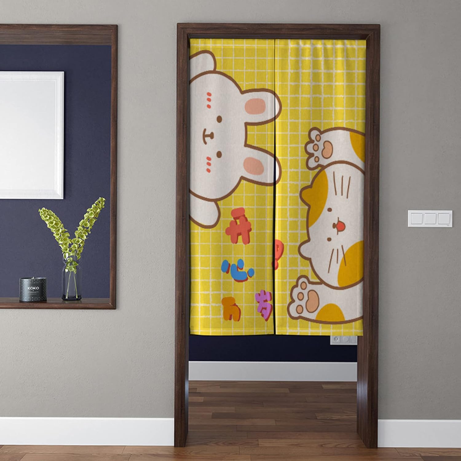 北欧 のれん 間仕切り 目隠し 遮光 サラサラ 暖簾 インテリア アクセサリ シンプル ロングカーテン 可愛い 高級 飾り付け ふわ