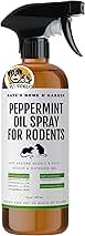 Kate Naturals Peppermint Oil Spray for Rodents, Squirrels, Mouse, Bat, Rat, Car Engines (16oz, Non-Toxic, Pet Safe)
