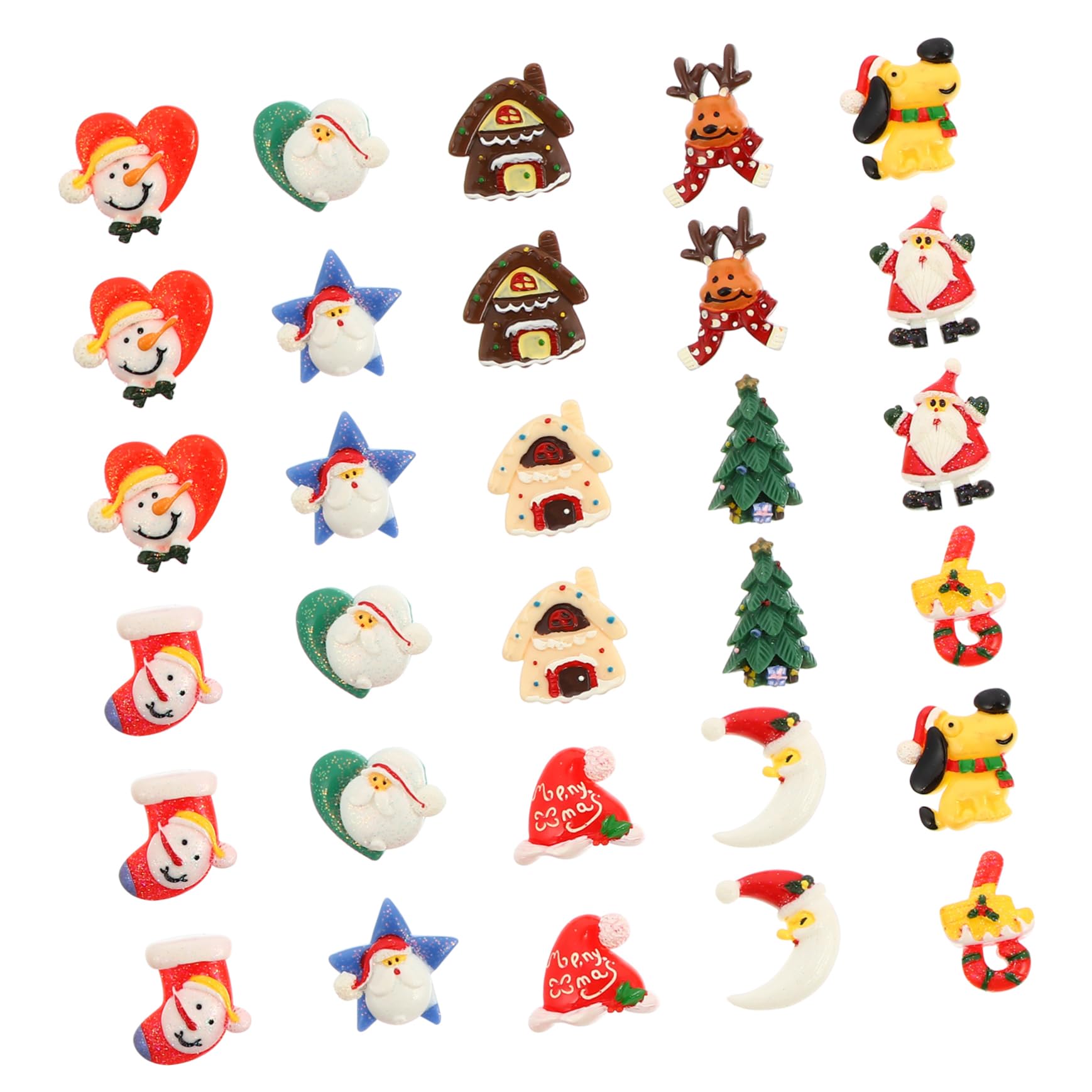 Fournitures d'Art d'Ongle de Bricolage : Tranche de Charmes Bonhomme de Neige