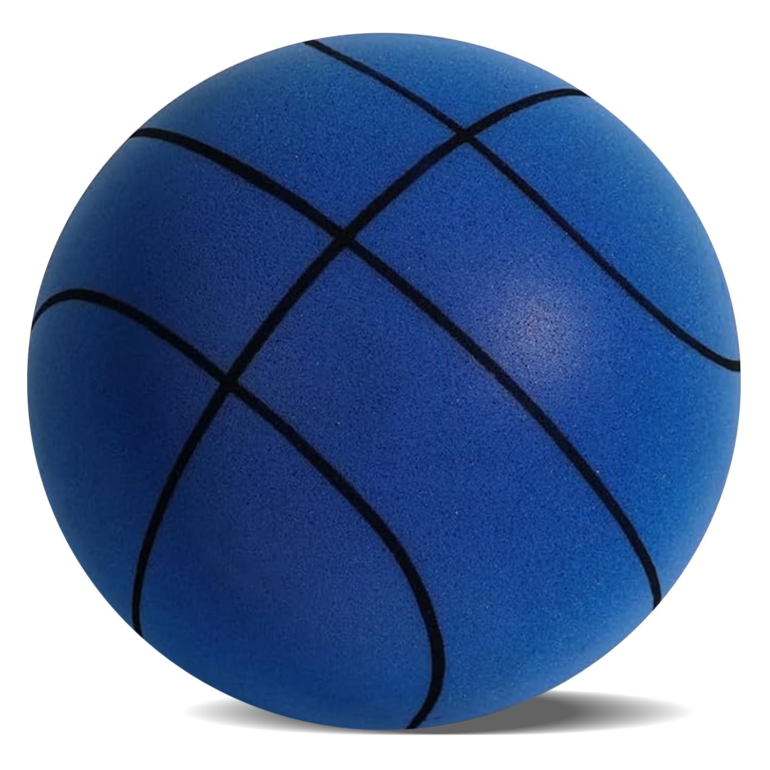 Fubsta Silent Basketball,2025 Upgrade Dribble Dream (24 cm/9,4 Zoll) Lautlose Basketball,hochdichter Schaumstoffball Für Das Training im Raum,Lightweight Training Ball (Blue)