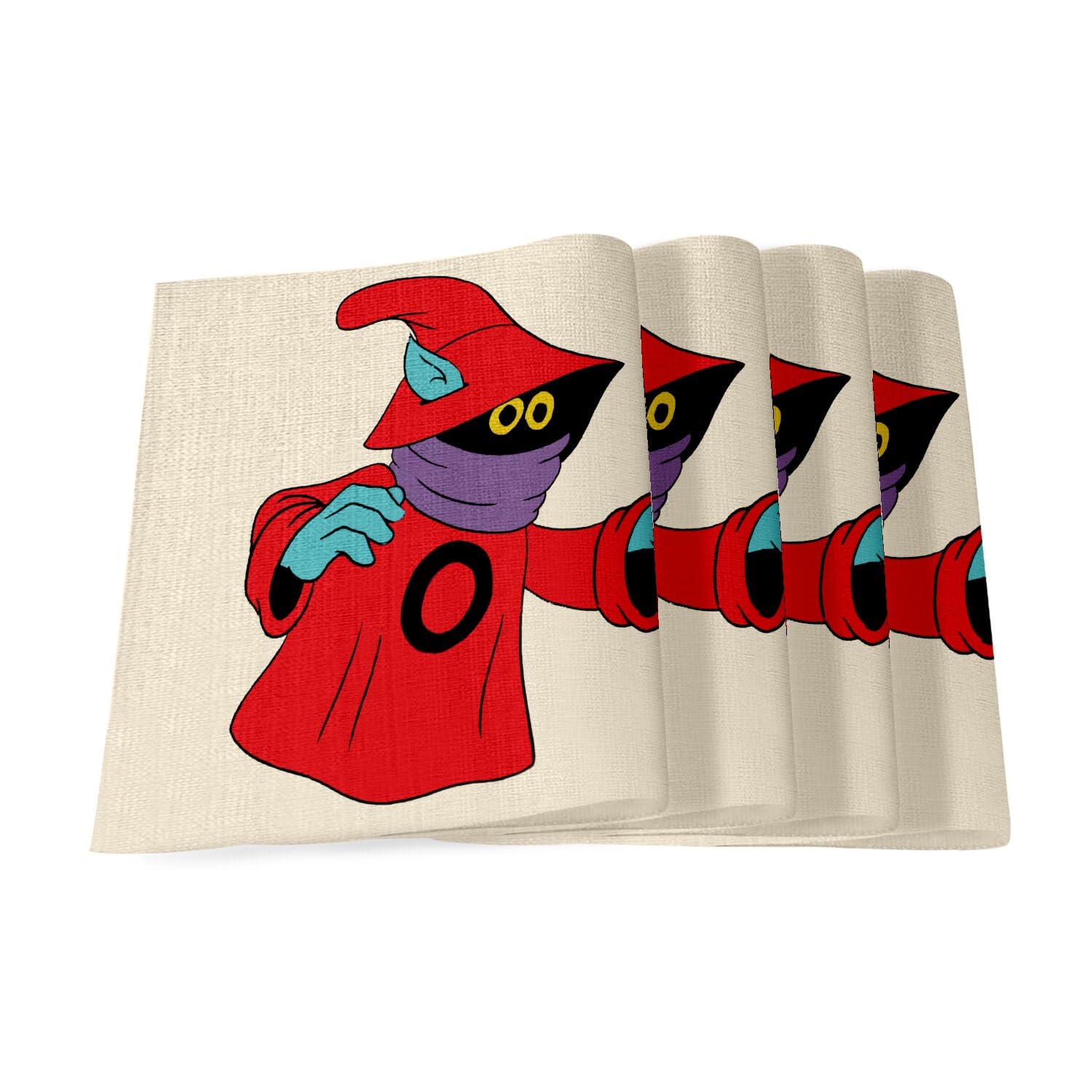 Sets de table en lin Orko He-Man lot de 4 grand format pour table geek