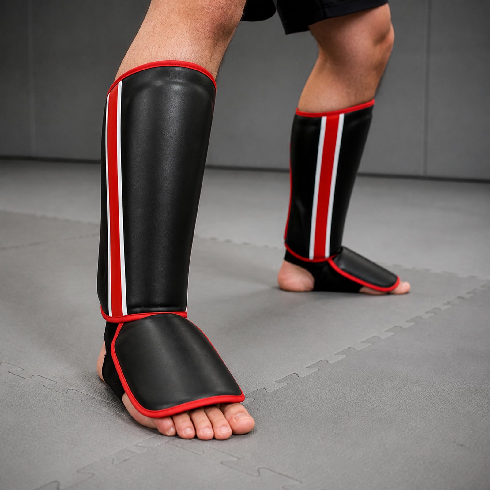 Kickboxing goleni, ochrona cholewki, ochraniacze bokserskie, regulowane, wygodne, oddychające, do taekwondo, kickboxingu, sportów walki i codziennego treningu