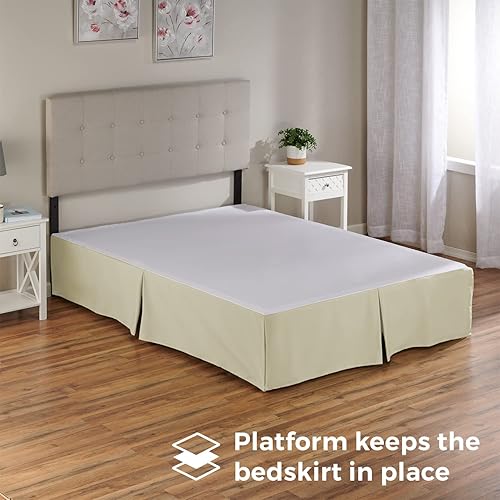 Miniatura 3 de Harmony Lane falda de cama a medida  14 pulgadas faldas con caídas con plataforma (disponible en 16 colores)