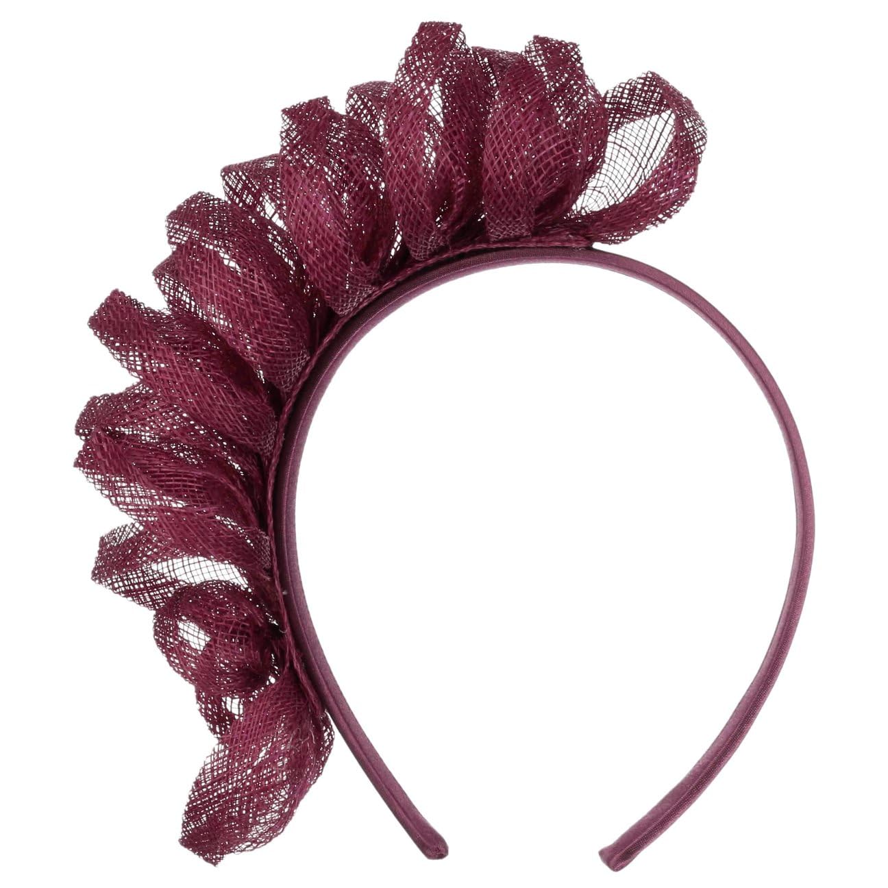 Seeberger Vinalea Sinamay Fascinator Haarschmuck Kopfschmuck Haarreif Damen - Frühling-Sommer Sommer - One Size Pflaume