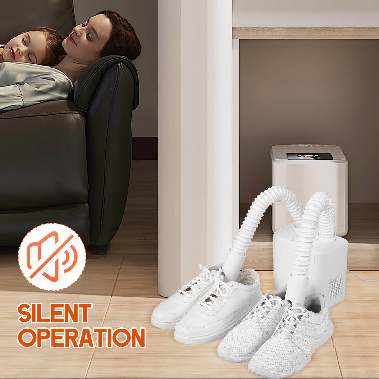 minkissy Secador de Botas Eléctrico Portátil Retráctil con Temporizador