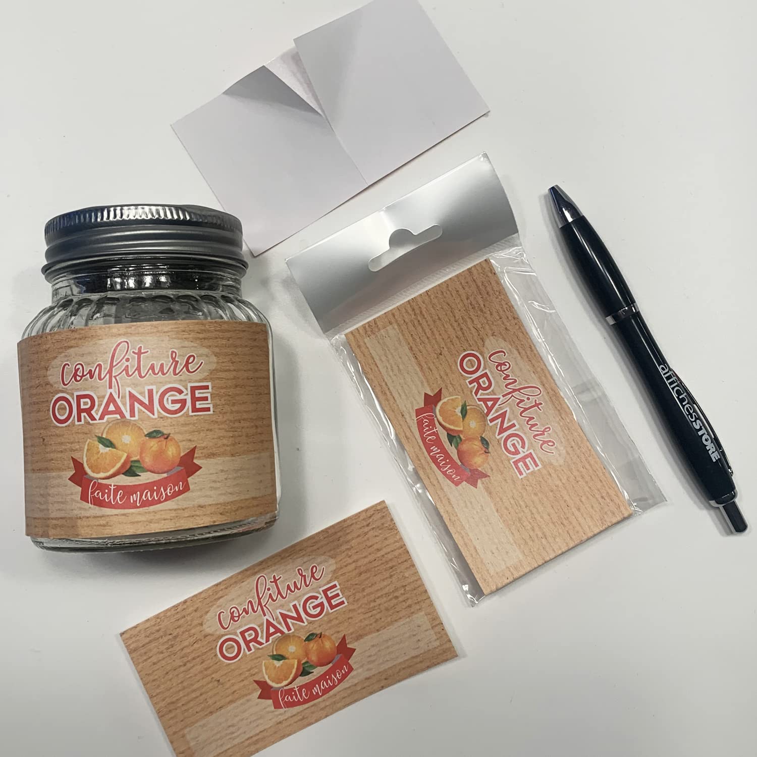 1200 Etichette Kraft Adesive 50x30mm - Per Barattoli, Regali, Matrimoni E Decorazioni - Foto 7