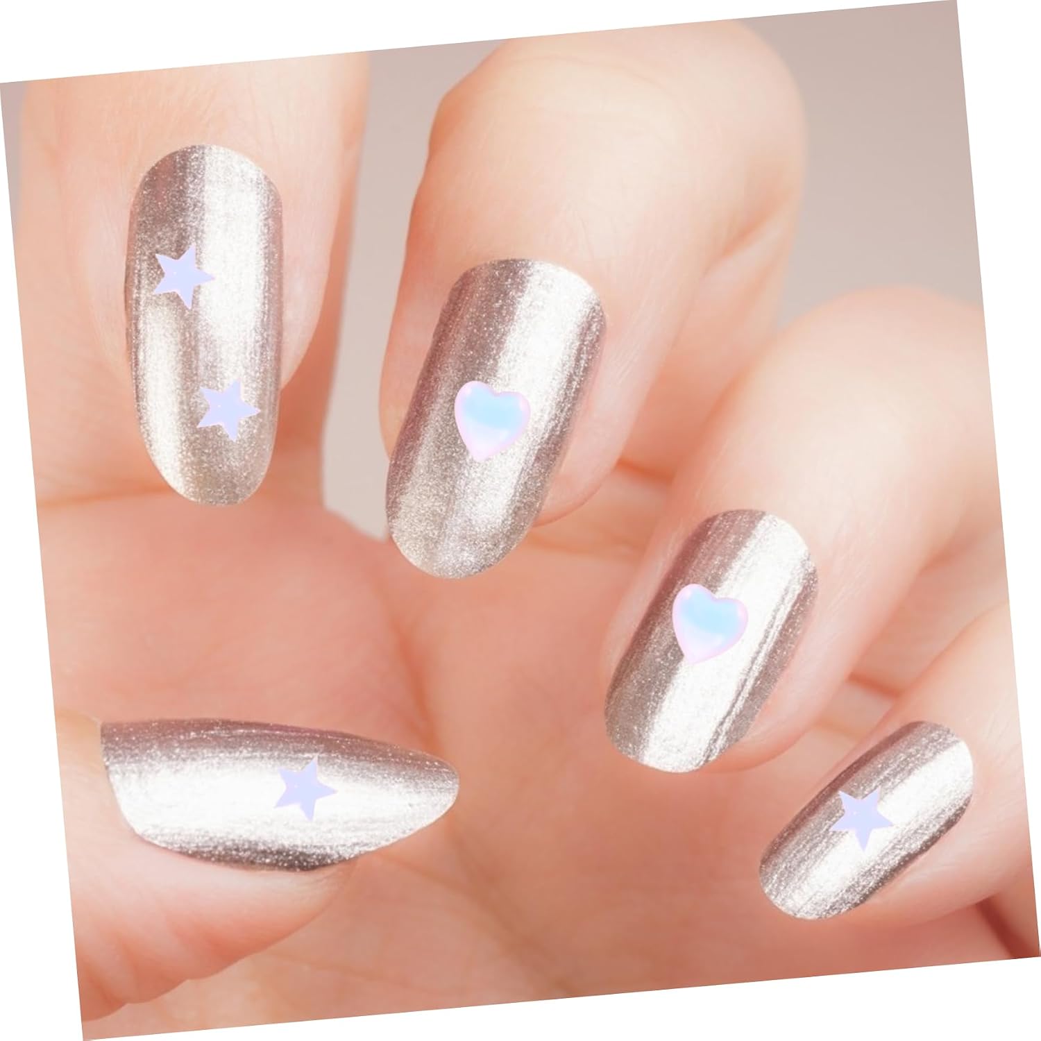 Decorative Nail Charms 1 Box Resin Studs for DIY Manicure