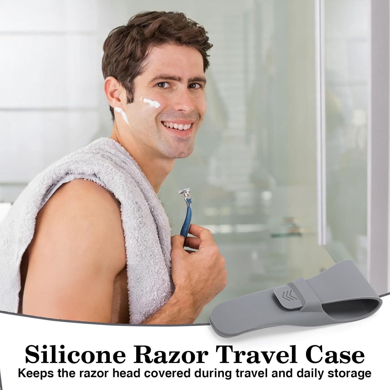 Silicone Razor Storage Case Compatible with Venus, Flexible Travel Cover
