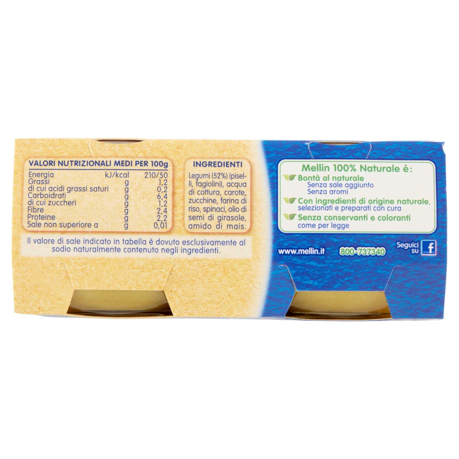 MELLIN OMOG PRIMI LEGUMI 2X80G