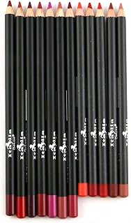 Italia Deluxe 12pc Ultra Fine Lip Liner Set - 12 Creamy Pigmented Colors for Precise Lip Definition