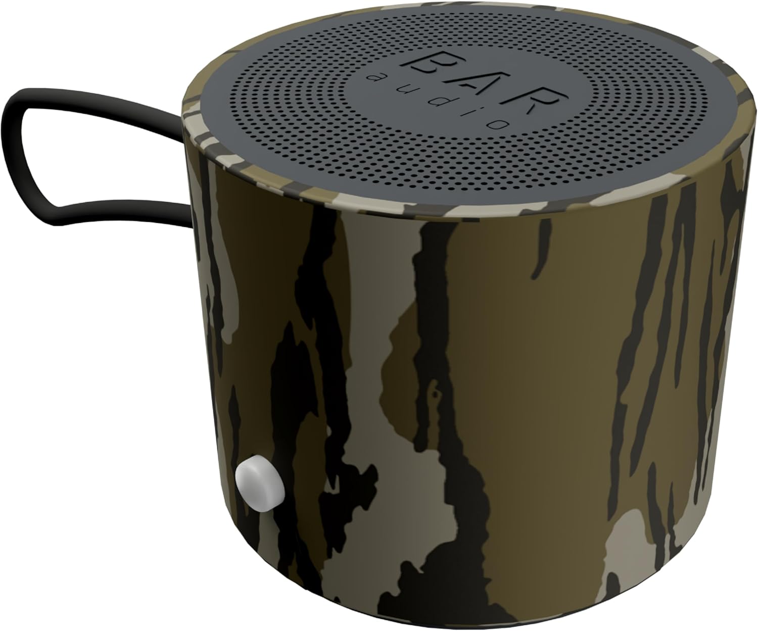 Mini Portable Wireless Speaker - BAR Audio by cellhelmet - Mossy Oak Bottomland Camo - Compact and Rugged Metal Design - Long Battery Life & USB C Charging