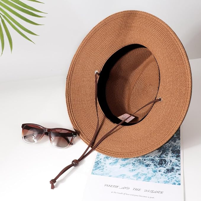 Sombrero Panamá de paja para mujer y hombre miniatura 6
