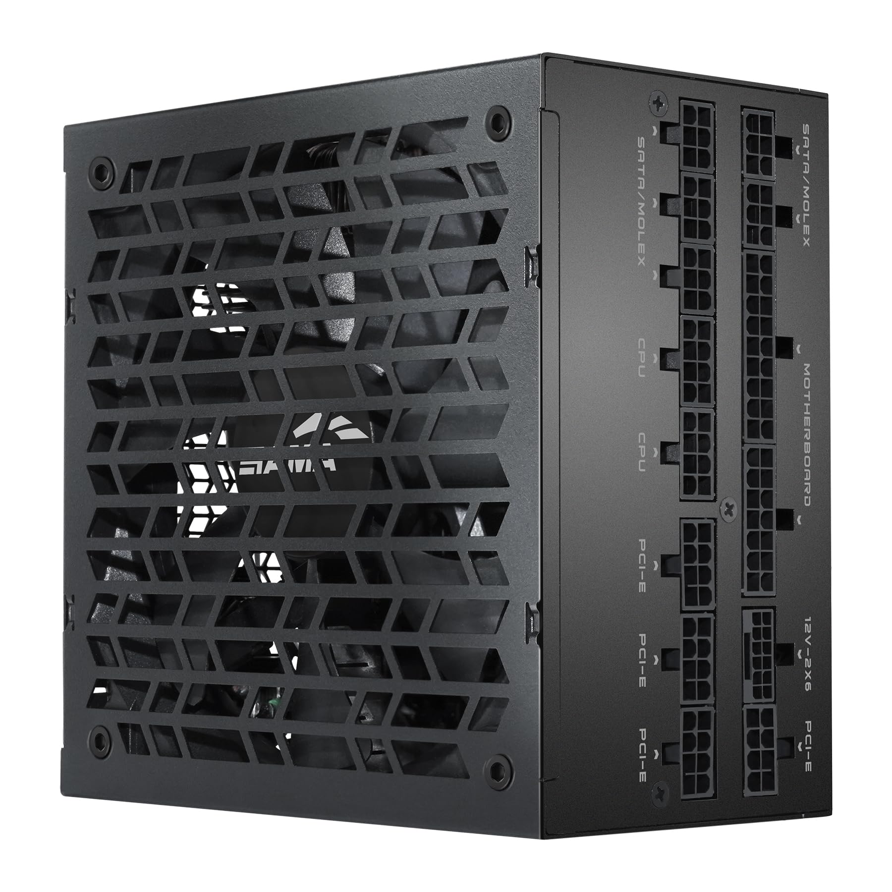 SAMA P1000 Alimentatore Completamente Modulare – 1000W 80 Plus Platinum, Compatibile con ATX 3.1 e PCIe 5.1 | Connettore 12V-2x6 per NVIDIA RTX 50/40, Ventola FDB Silenziosa – Nero