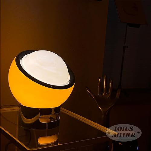 Miniatura 3 de Lotus Atelier Lámpara Bauhaus  Lámpara naranja retro cálida para habitación estética moderna iluminación para dormitorio  Moderno de mediados de