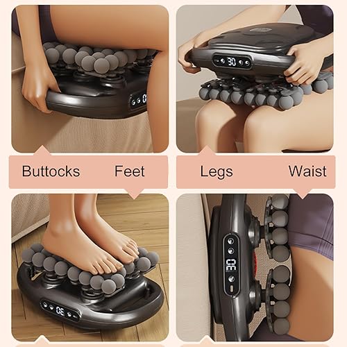 Miniatura 3 de Masajeador de espalda de 42 cabezas de cuerpo completo con 9 modos y 9 intensidades, masajeador eléctrico de tejido profundo de 1.378 in