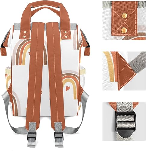 Miniatura 3 de Mochila de pañales de construcción con nombre, bolsa multifunción de gran capacidad para mamá, papá, unisex, niño y niña, Diseño 2, Personalizado