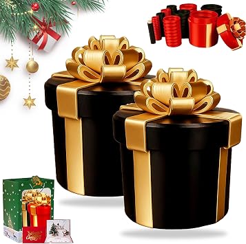 Annoying Nested Screw Gift Box - Prank & Surprise in Every Layer, Annoying Nested Gift Box with Screws, Reusable Prank Gift Box for Cash & Surprises, for Birthdays, Christmas, Party Gifts 2-Black