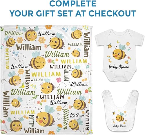 Vista 181 de Hyturtle Mantas de bebé personalizadas con nombre – Manta de camuflaje personalizada con nombre – Manta de forro polar verde camuflaje para niños