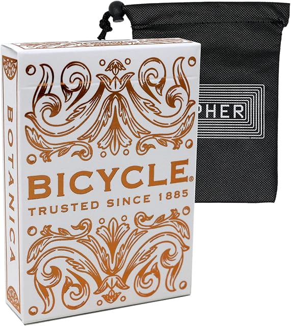 Bicycle Botanica Playing Cards - Premium Bicycle Deck - Includes Cipher Playing Cards Bag