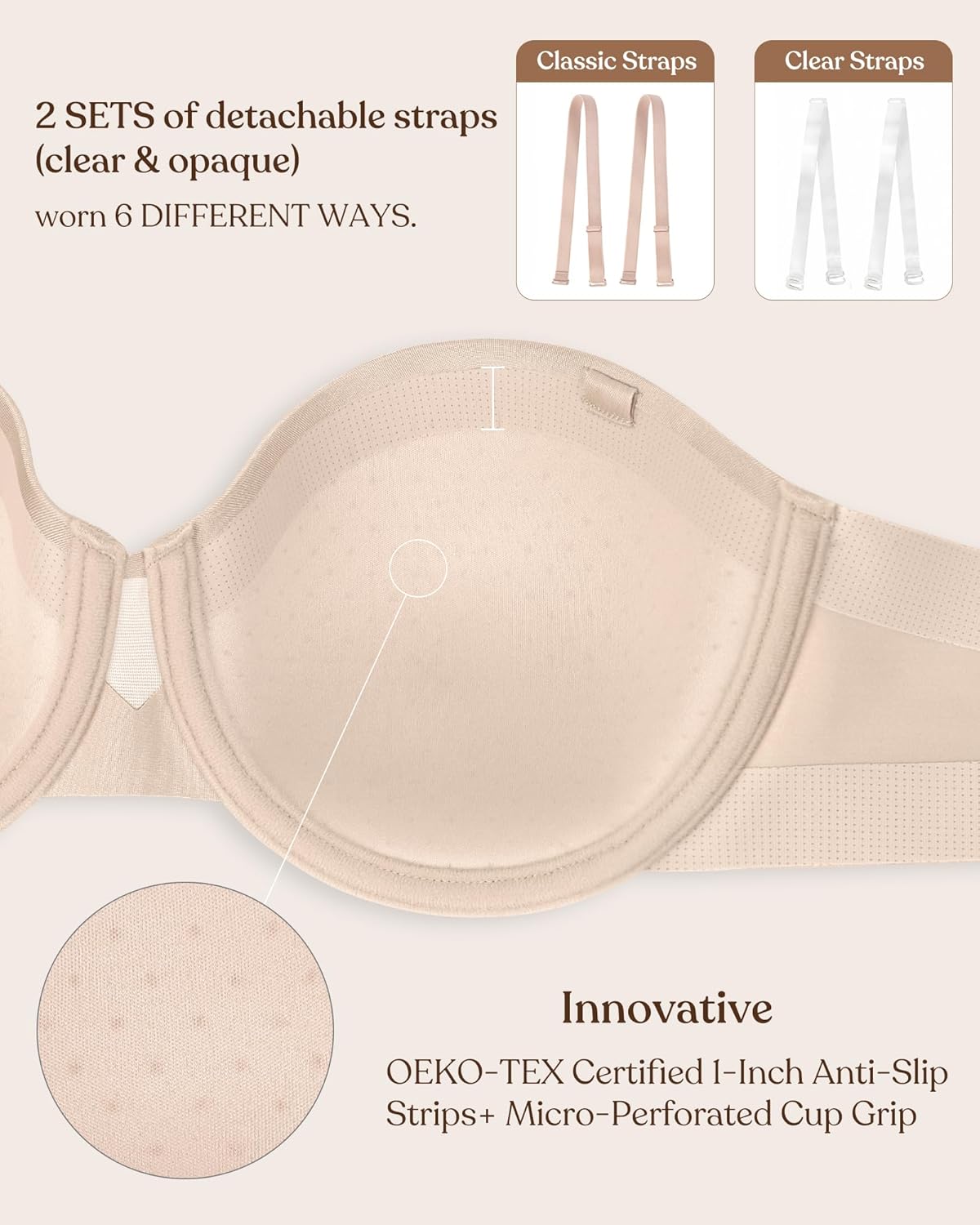 HSIA Strapless Bras for Women Large Bust Coolcomfort Minimizer Corset Full Coverage Plus Size Convertible Bustier
