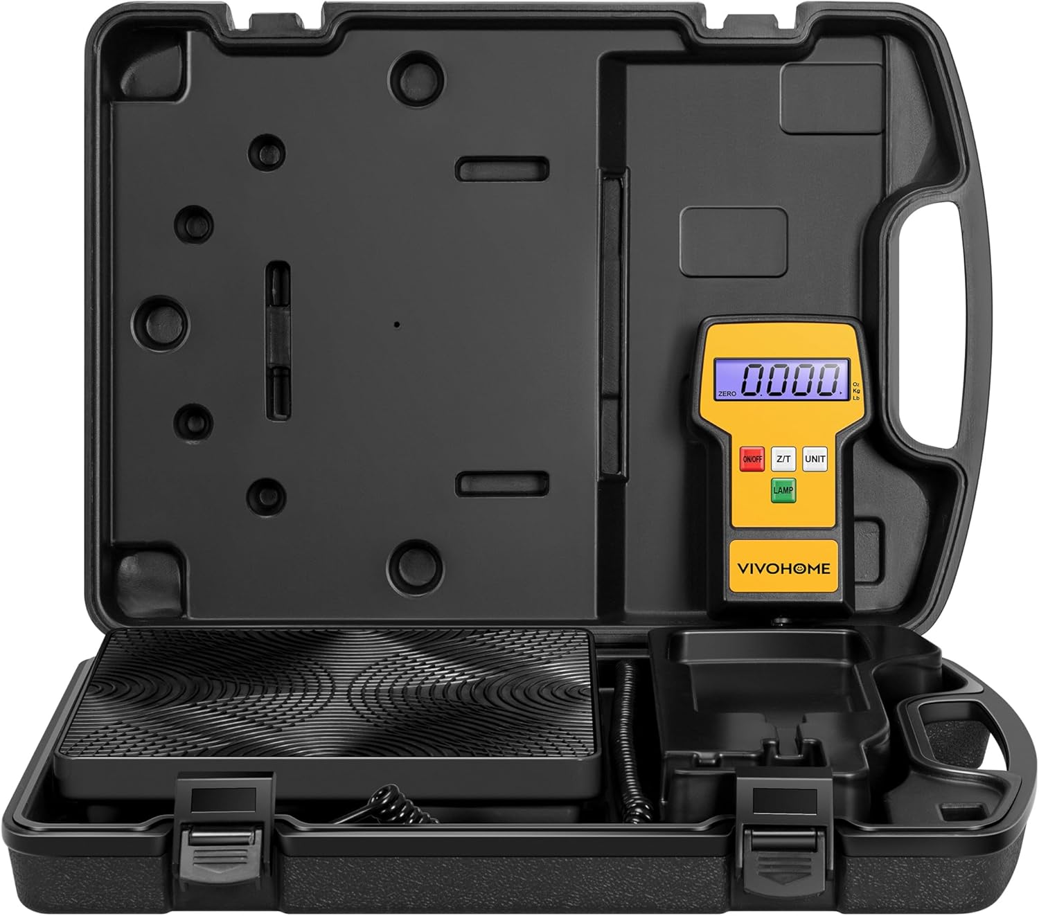 VIVOHOME 220 LBS High Precision Electronic Digital Refrigerant Charging Weight Scale with Case for HVAC A/C