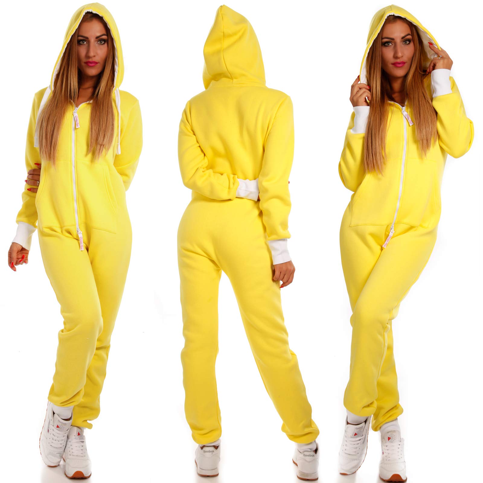 Crazy Age Combinaison basique pour femme - Combinaison intégrale - Une pièce - Combinaison douillette et chaude