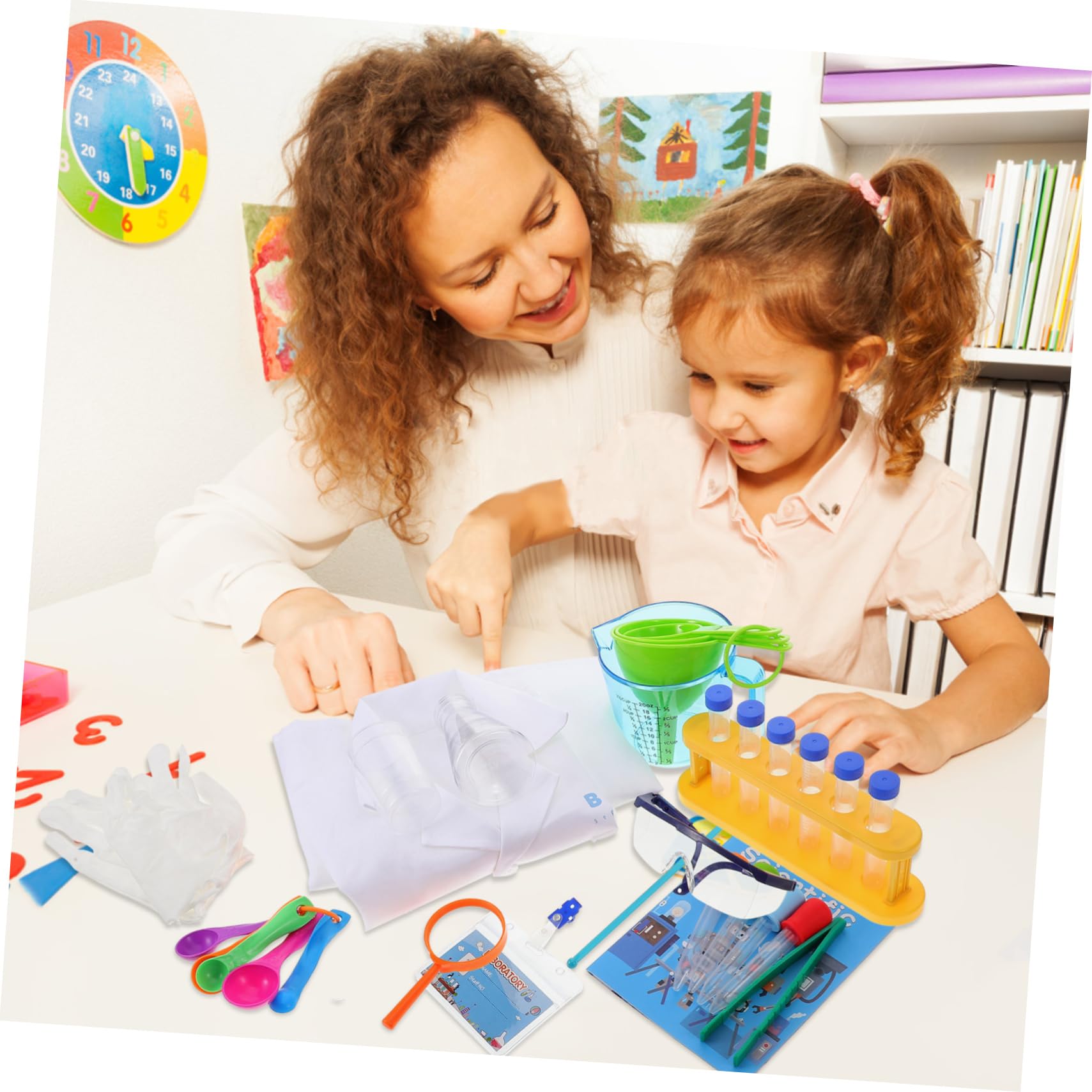 Kit de Experimentos Científicos para Niños de Plástico | Juego de Laboratorio Educativo, para Niños y Niñas, Pieza Única, Resistente a Roturas Color Aleatorio