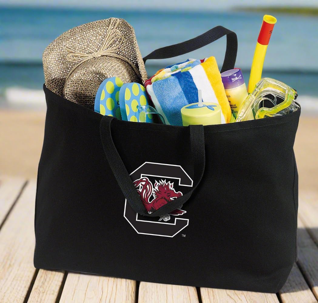 Broad Bay JUMBO South Carolina Gamecocks Tote Bag or Large Canvas University of South Carolina Shopping Bag