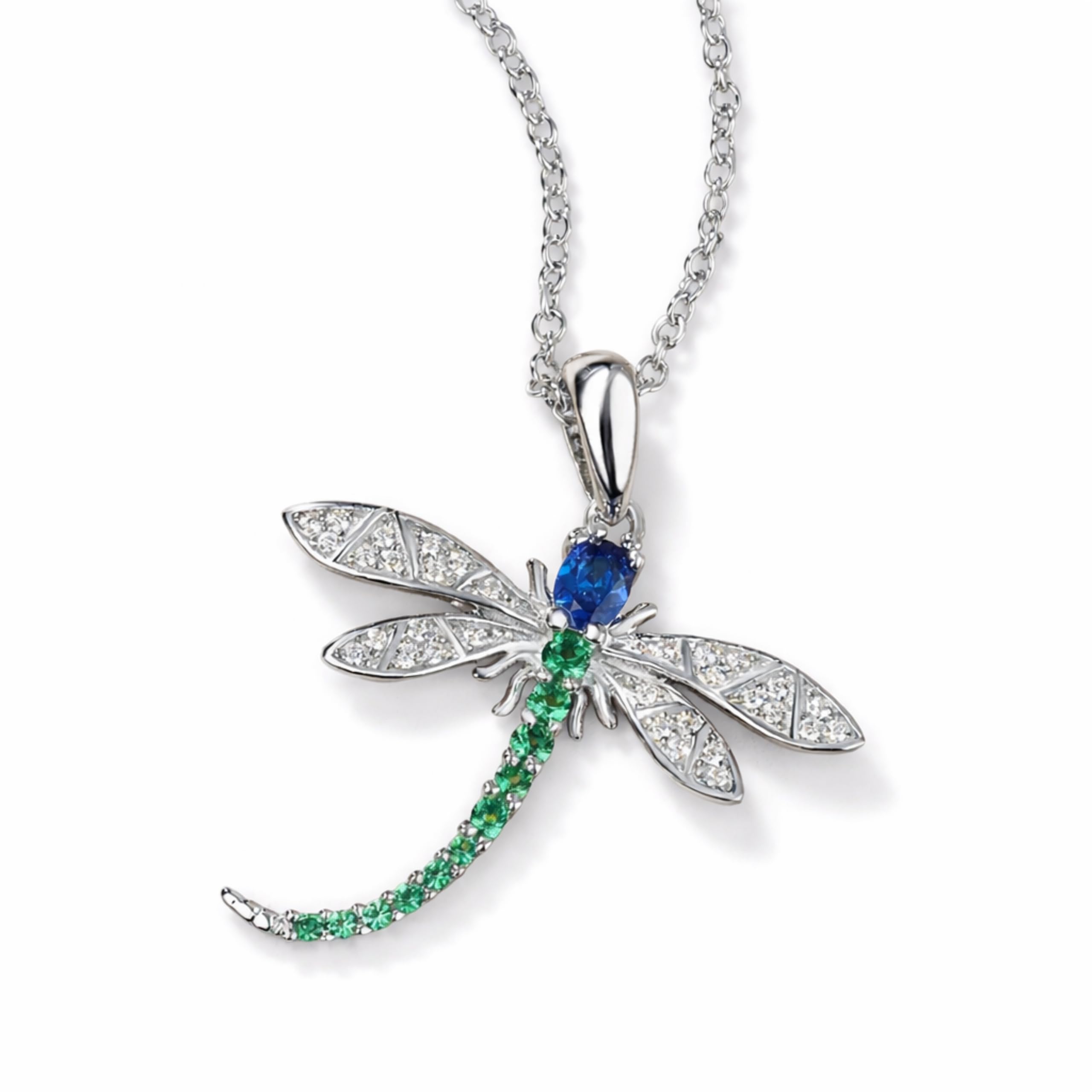 Dragonfly Necklace for Women And Girls, Insect Charm, Anti Tarnish, Non Fade, Silver Tone, Stainless Steel-image-12