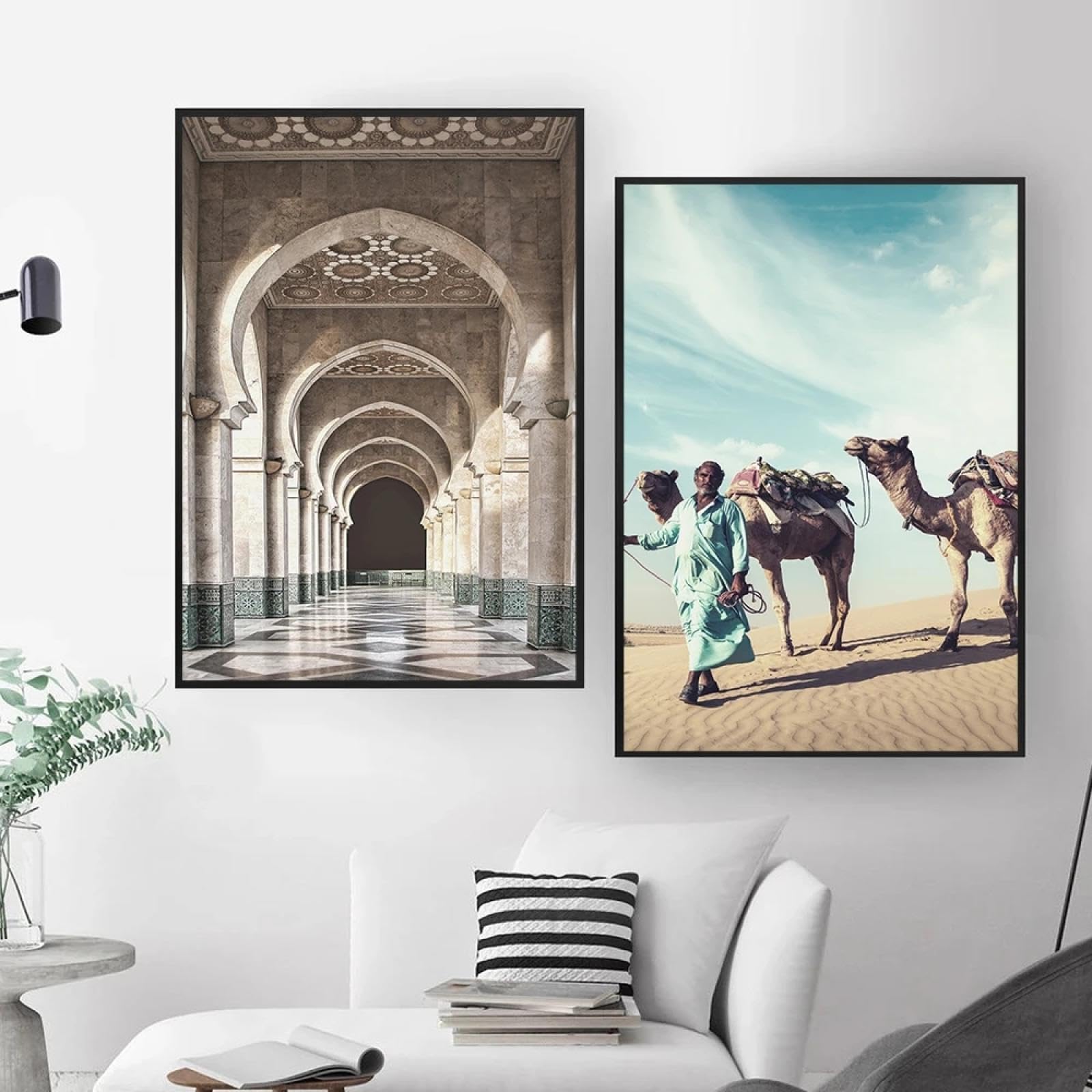 Impression murale désert chameau affiche Maroc boho chambre 35x50 - 8
