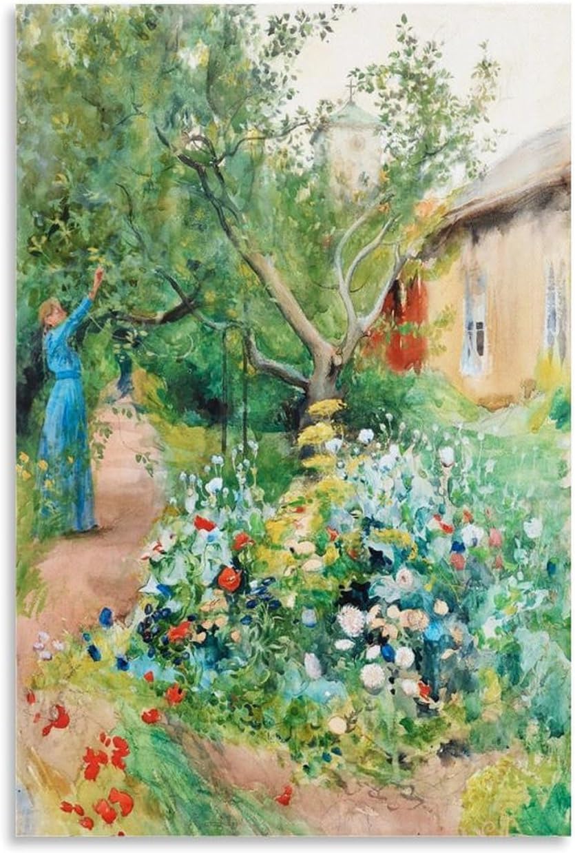 Pósters Carl Larsson grabados de arte en lienzo de 40x60cm de masdeland decorativo 7
