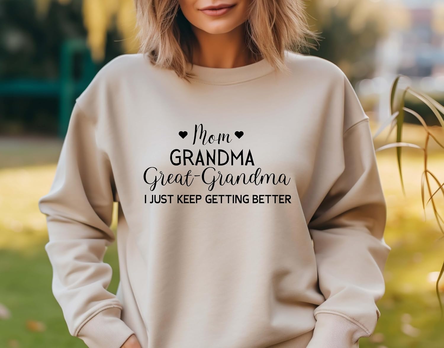 Grandma Sweatshirt, Mom Grandma Great Grandma Hoodie, Pregnancy Announcement Sweatshirt, New Grandma Reveal Shirt, Family Matching Mom Crewneck Multicolor - Image 5