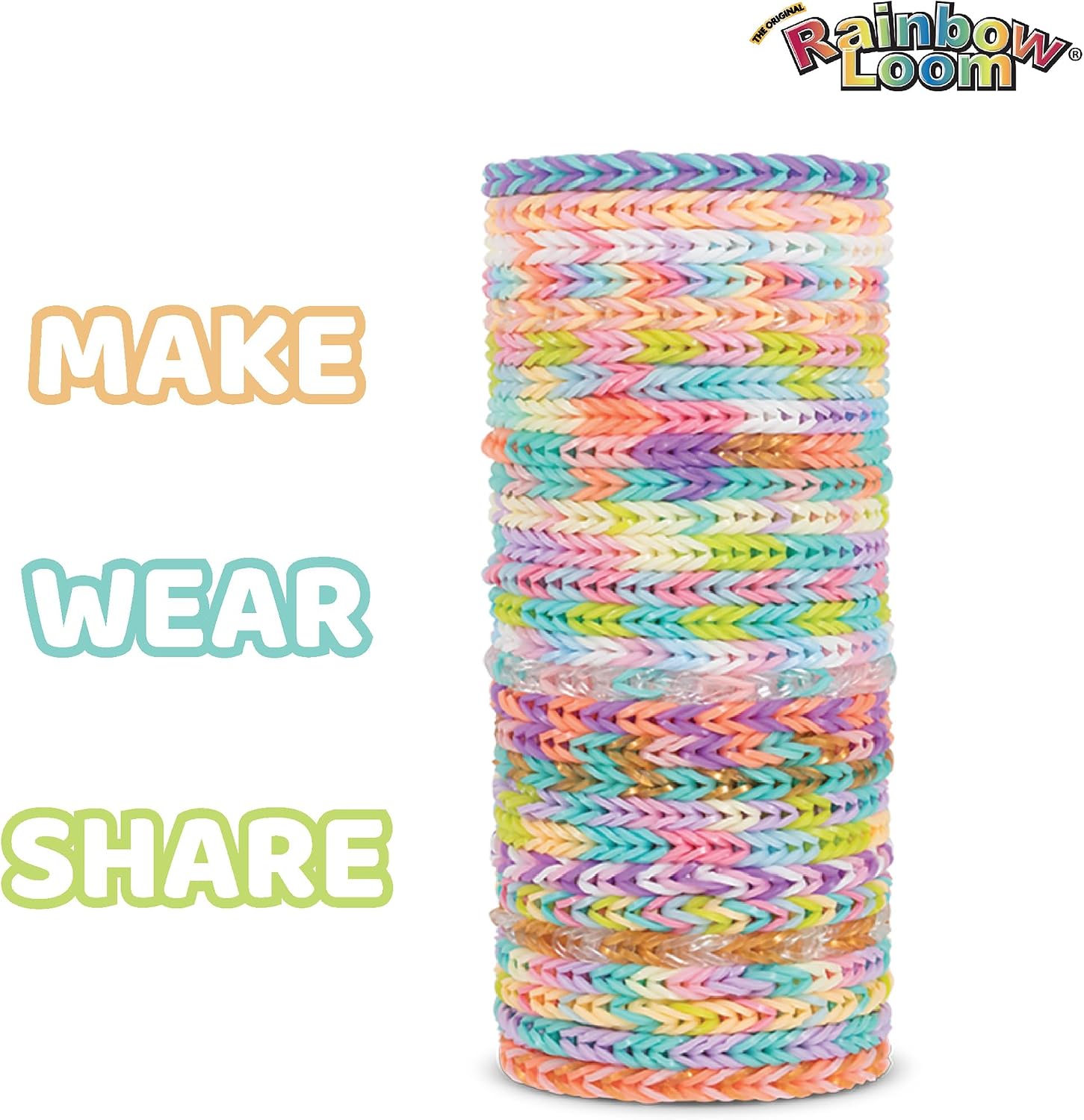 Rainbow Loom: 11,000 Pastel Bands AutoLoom Refill Mega Pack + AutoLoom Tool, 22 Soft Colors – Ultimate DIY Bracelet & Jewelry Making Kit for Kids 7+