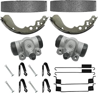 M MATI Front Brake Wheel Cylinders Shoes Springs Pins for Suzuki QuadRunner 250 LT-F250 LT-4WD LT-F250F 2x4 4x4 54540-19B00 54540-19B10 54400-19830