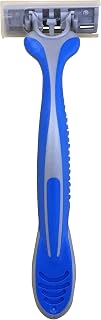 Spartan Razor - 100 Disposable Triple Blade Shaving Razors - Wholesale Box of 100 Disposable Razors - 3 Stainless Steel Blades w/Teflon Coating and Pivoting Head