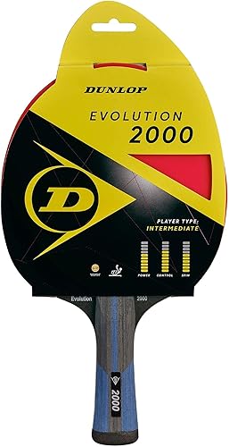 Dunlop Tischtennisschläger Evolution 3000, ITTF Zertifiziert, perfekt für fortge