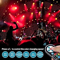 Vista 4 de Luces de escenario de 36 luces LED par, luces de U`King RGB para iluminación de escenario interior para Navidad, Halloween, fiesta de música