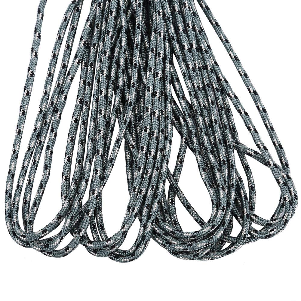 Paracord Escalade 2mm Noir - 31m / 100 Pieds - Corde Multifonction Pour Plein Air & Survie