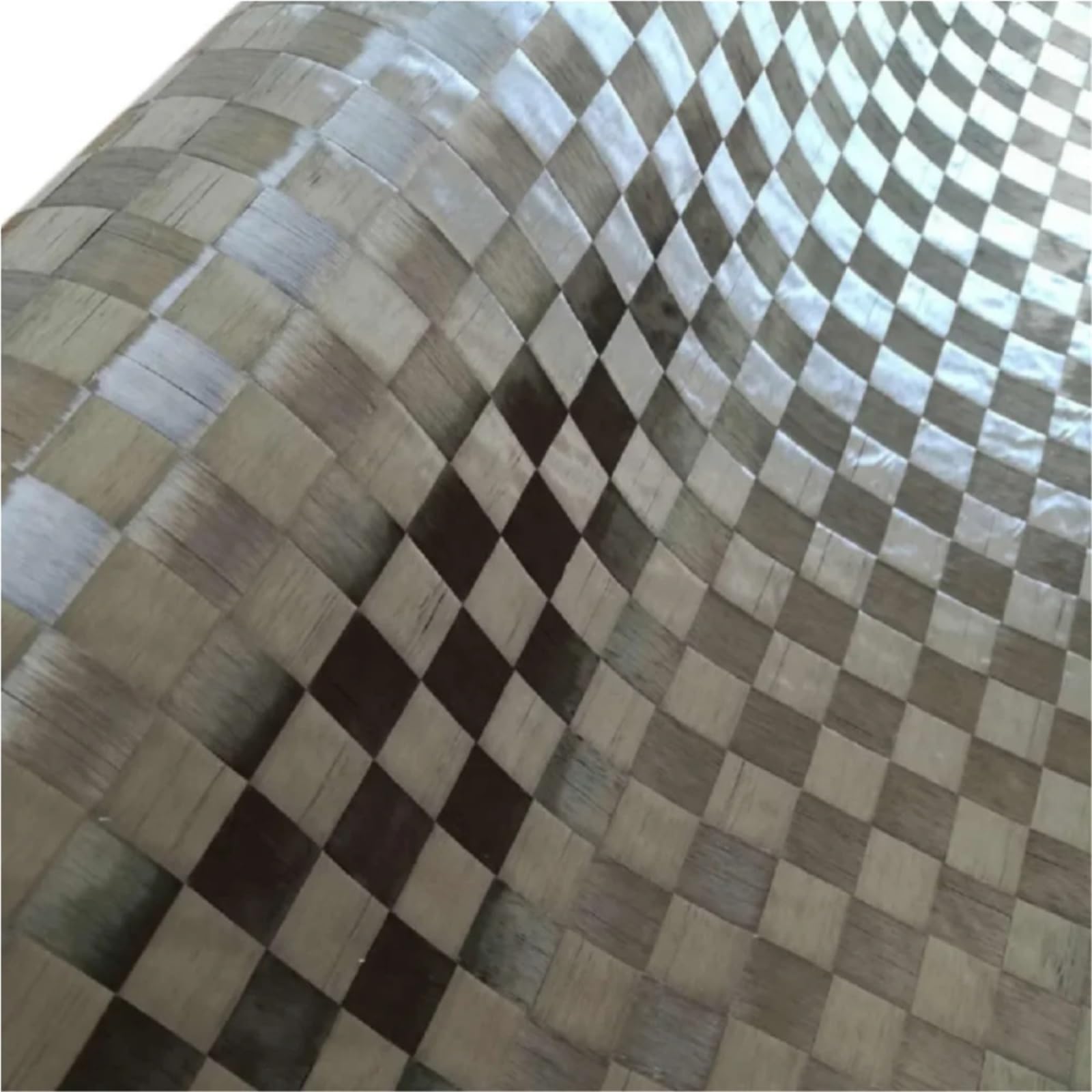 Tela de fibra de carbono de remolque extendido de 12K - Patrón de cuadros ultrafino de 50x100 cm, resistente a la abrasión, 0,1 mm, negro, 1 pieza