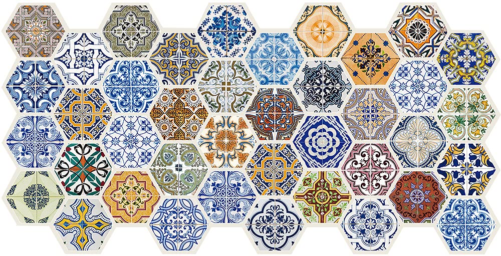 On1shelf 3D Wall Panels Hexahedrons Decorative Pvc Plastic Cladding (Patchwork)