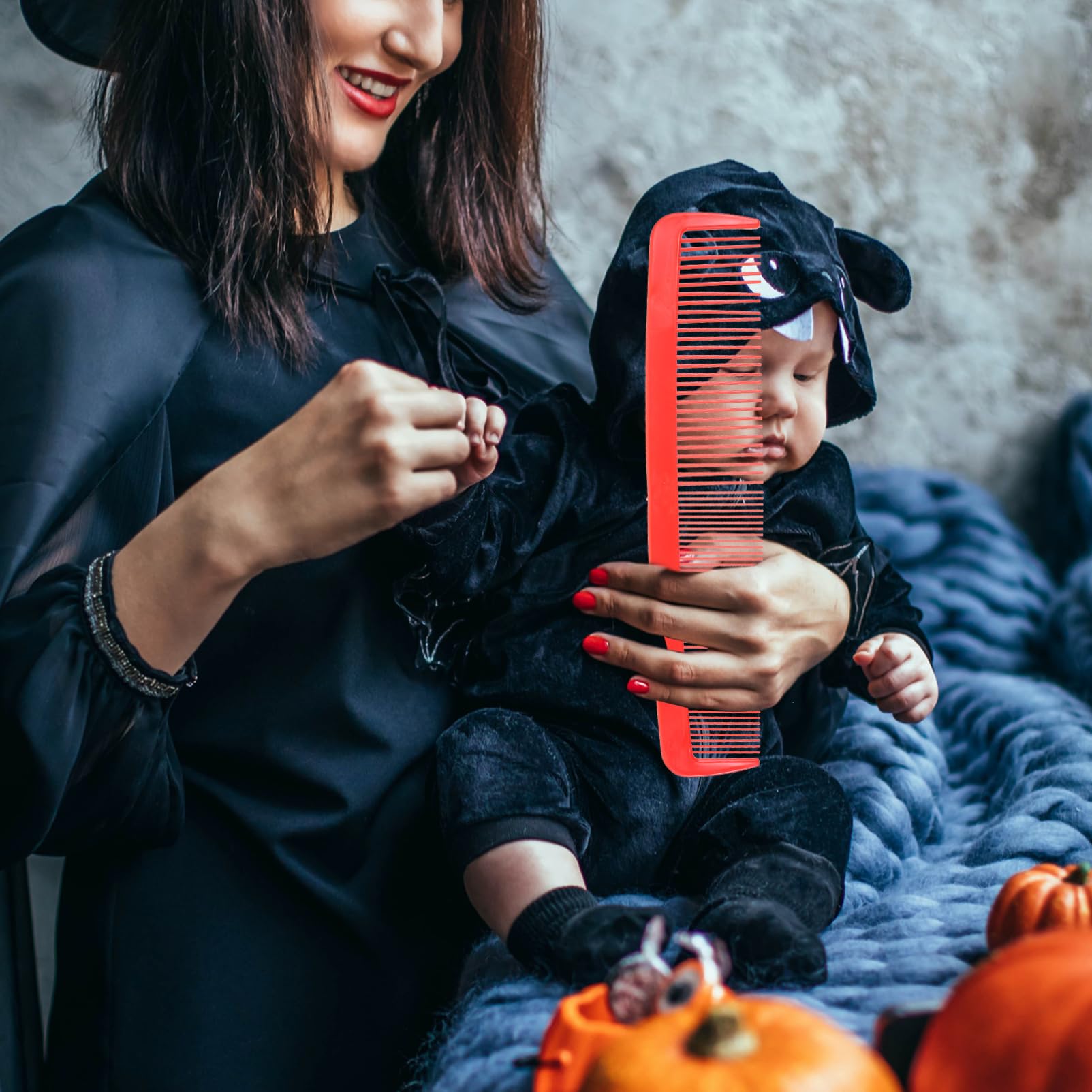 Beaupretty Peine Para Desenredar El Cabello 9 Piezas Peine De Tocador Con Gigante Divertido De Halloween s De Anchos Para Mujeres Y Hombres
