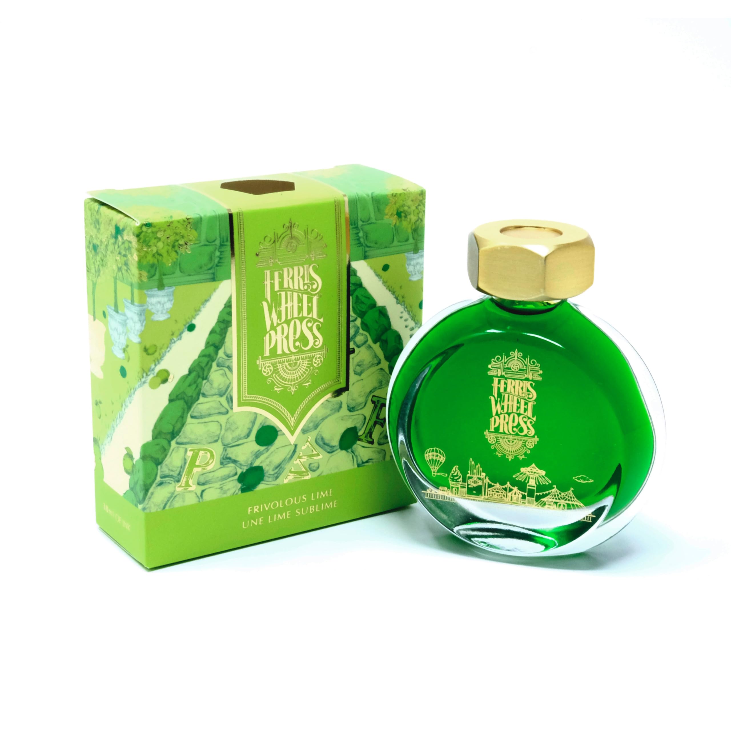 Ferris Wheel Press Fountain Pen Ink, Everyday Ink Collection, Bright Green, 38ml, 38 ml
