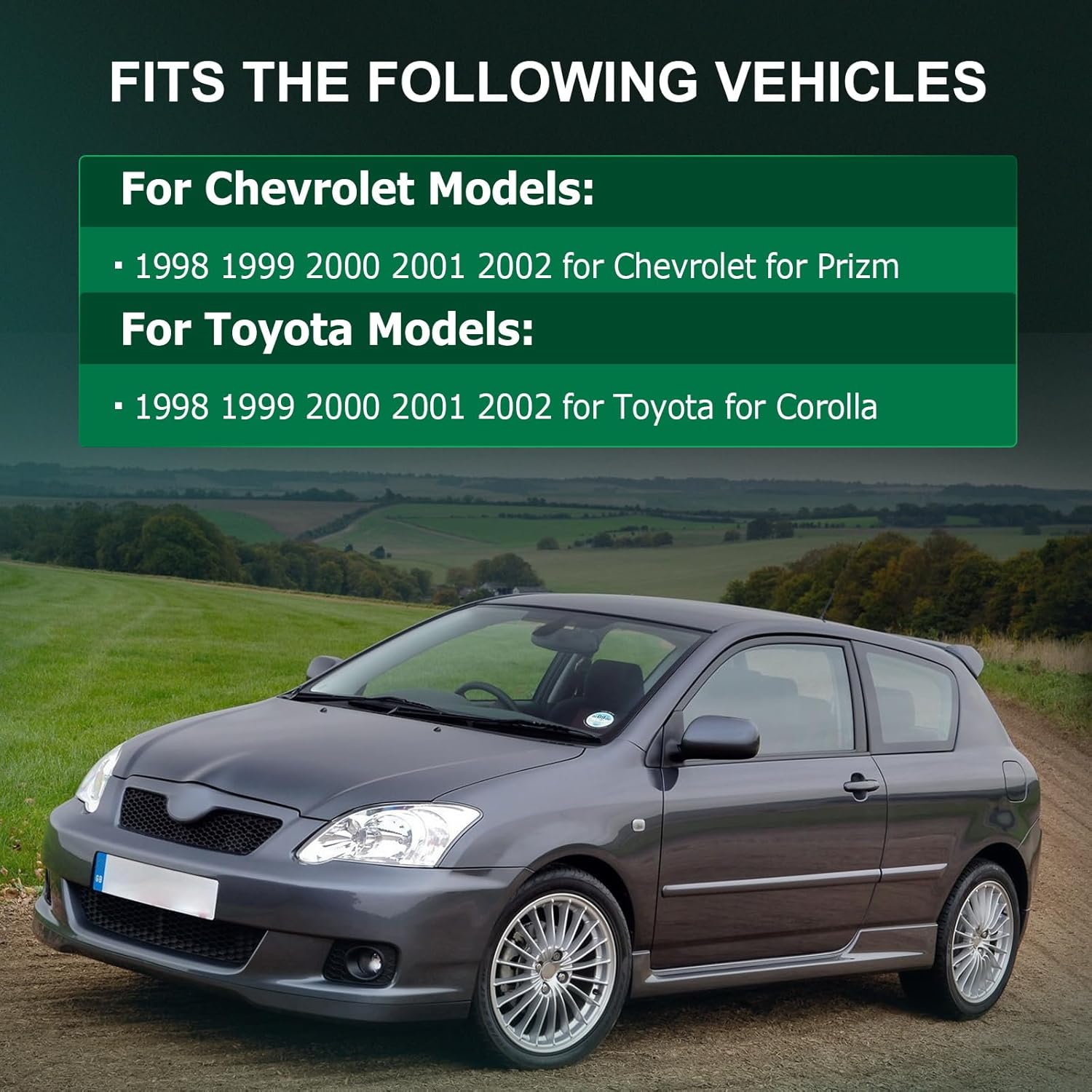 SCITOO Engine Motor Mount and Transmission Mount Set Compatible with 1998-2002 for Chevrolet for Prizm 1998-2002 for Toyota for Corolla,OE A7243 A7254 A7256 A7259