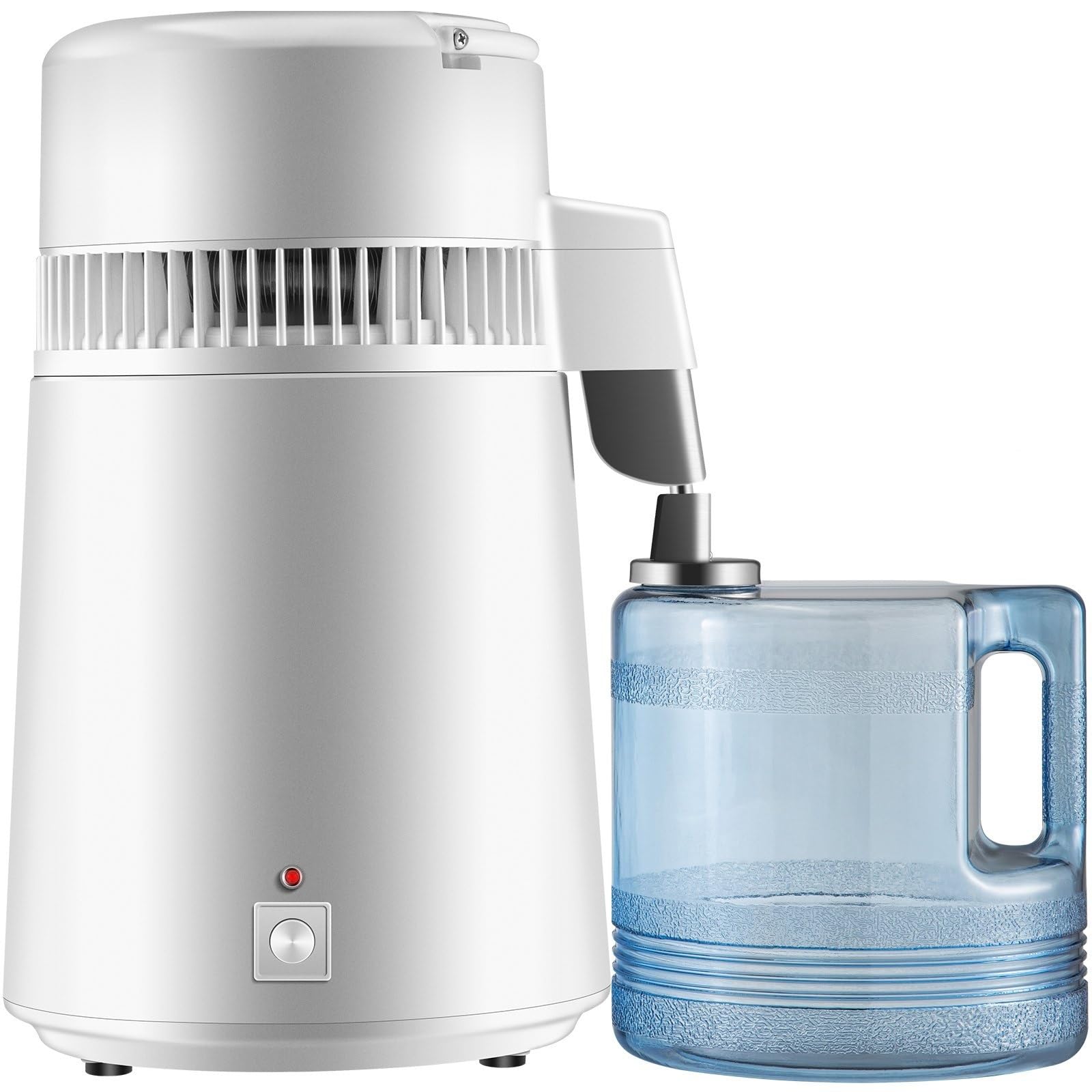 máquina destiladora de agua, Destilador De Agua Pura, Destilación Interna Acero Inoxidable 4L, Filtro Purificador 750W Con Botella Recolección Para Hogares