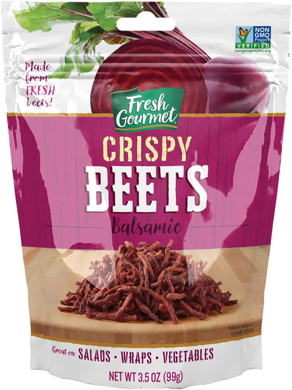 Fresh Gourmet Crispy Balsamic Beets 3.5 Ounce (Pack of 1)